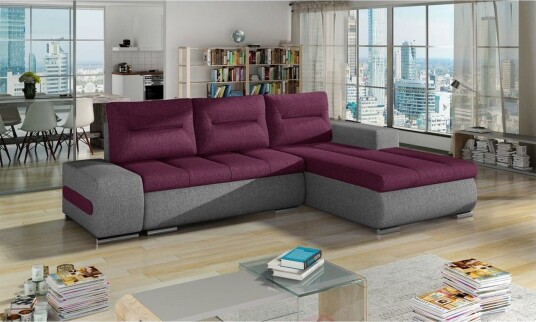 Seksjon Eltap Ottavio 275x180x85 cm Lars 68 Lars 98 Lilla Grå Høyre