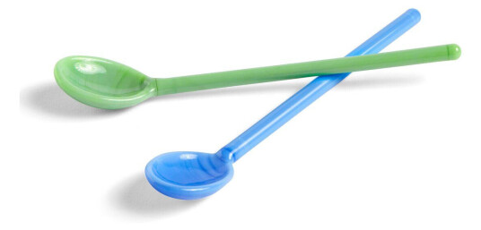 HAY Mono glasskje 2-stk. Sky blue-green