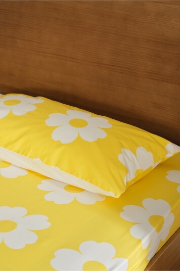 Jotex Putetrekk 50x90 Cm Gul/naturhvit WERNER 22156310106