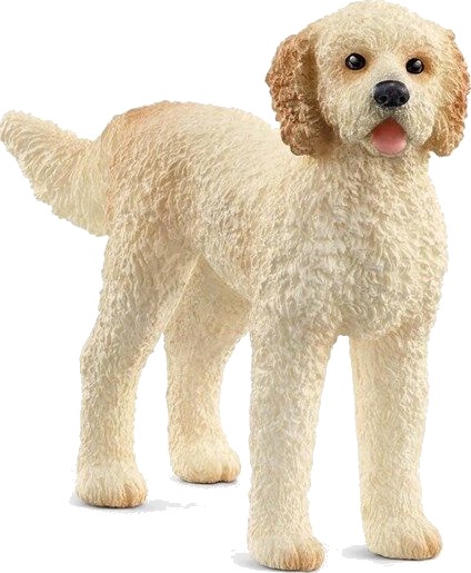 Schleich Goldendoodle Hundefigur i Plast - 5,5 cm