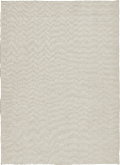 Scandi Living Furrow ullteppe naturhvit 170x240 cm