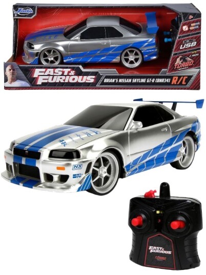Fast And Furious Radiostyrt Bil Rc Nissan Skyline Gtr 2,4 Ghz 38cm