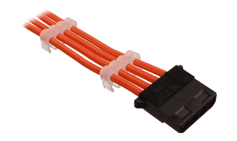 DUTZO Sleeved 4-pins Molex Cable - Orange