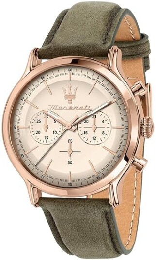 Maserati Herreklokke R8871633007 Classic Beige/Lær Ø42 mm