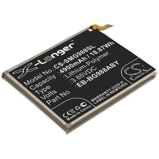 Samsung SM-G988U batteri (4900 mAh 3.85 V, Sort)