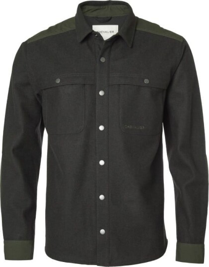 Chevalier Beat Wool Overshirt Men Ash Grey Ash Grey S