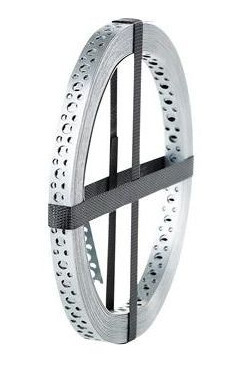 Joma 5109250 Monteringsbånd galvanisert, FFZV, CE-EN14545 25 m x 25 x 0,9 mm, hull-Ø 4,2/6,5/8,5 mm