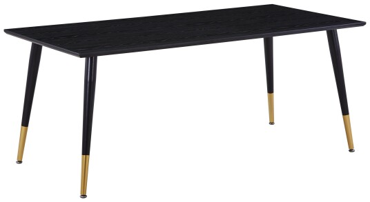 Venture Design Dipp spisebord Svart 180 x 90 cm
