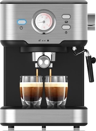Princess 249412 Espressomaskin med Melkeskummer 20 Bar Metall
