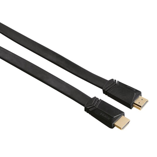 Hama 1,5 m Flat HDMI-kabel med Ethernet Svart