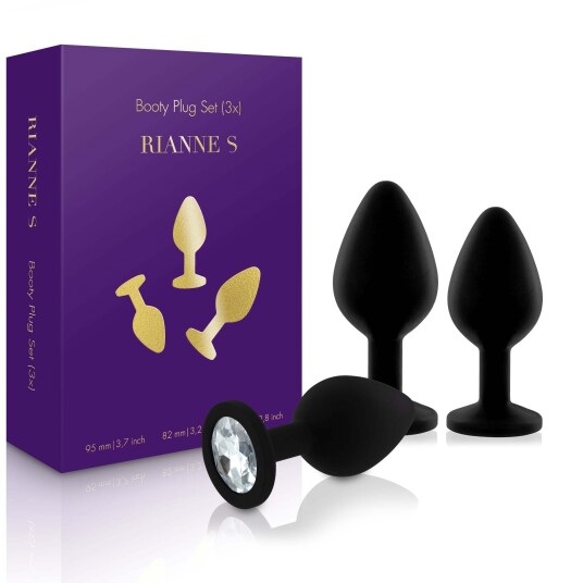 Rianne S Luxurious Booty Plug Set - 3 Pcs Rianne S Luxurious Booty Plug Set - 3 Pcs
