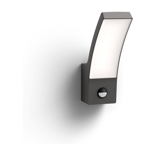 PHILIPS SPLAY IR LED VEGGLAMPE 12W 4000K, ANTRASITT PHILIPS SPLAY IR LED VEGGLAMPE 12W 4000K, ANTRASITT