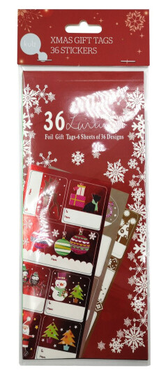 KULZ GAVELAPPER 36 KLISTRELAPP KUXMASGIFTTAG