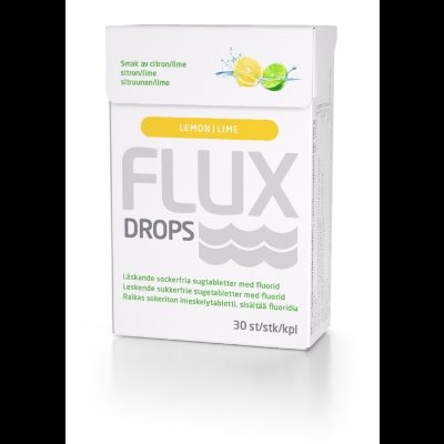 Flux drops sugetabletter lime&sitron 30stk
