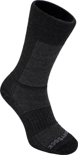 Wrightsock Merino Coolmesh II Merino Wool Crew Anti Blister System Grey/Black 34-36