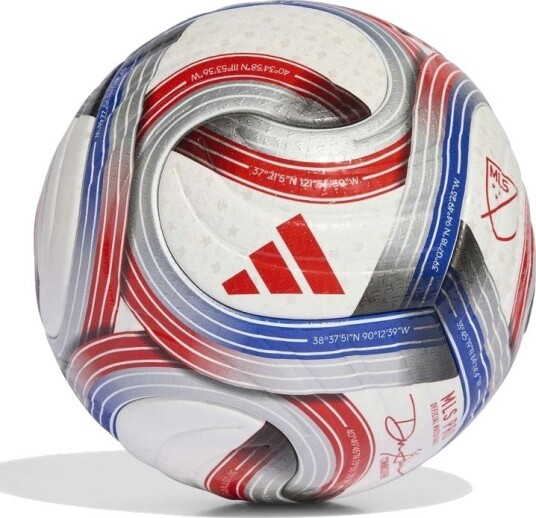 adidas Fotball MLS Pro Matchball Hvit/Blå/Rød/Sølv Metallisk Str. 5