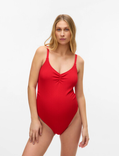 Mamalicious Mlnaomi Hc Swimsuit - Red - XS