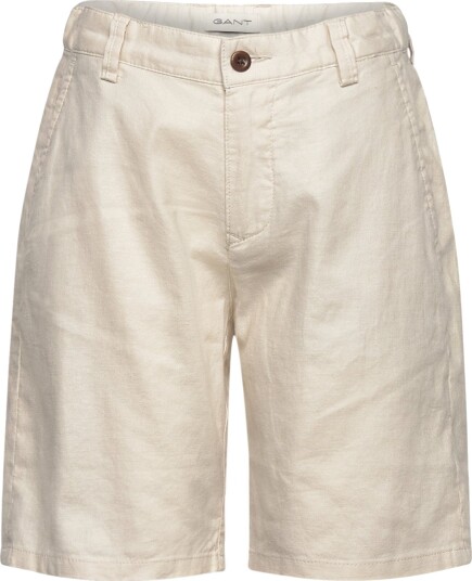 Gant Kids Gant Shield Linen Blend Shorts   Cream   122
