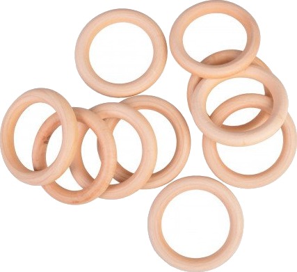 Infinity Hearts Infinity Hearts Treringer Gardinringer Tre Runde 70Mm 10 Stk