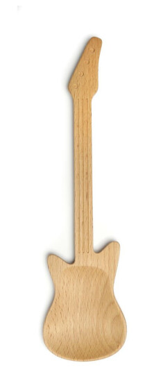 Kikkerland Beechwood Serveske Rockin' Spoon - Varmeresistent og Sikker for Non-Stick Kokesett