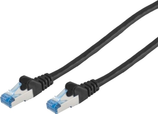 Patchkabel Rj45 Cat6a S/Ftp Pimf Schwarz 0,25M Patchkabel Rj45 Cat6a S/Ftp Pimf Schwarz 0,25M