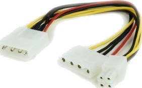 Gembird Cc Psu 4 Strømadapter 4 Pin Intern Strøm 4 Pin Atx12v Hann Til 4 Pin Intern Strøm Hann En Pakke 500