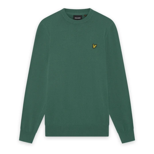Lyle & Scott Cotton Crew Neck Jumper Green XL Lyle & Scott Cotton Crew Neck Jumper Green XL