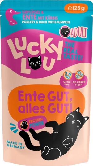 Lucky Lou Våtfôr Voksen Fjørfe Og And 48 X 125 G
