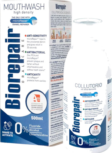 Biorepair Xinc Hydroxyapatite Munnvann 3 i 1 Antibakteriell 500 ml Biorepair Xinc Hydroxyapatite Munnvann 3 i 1 Antibakteriell 500 ml
