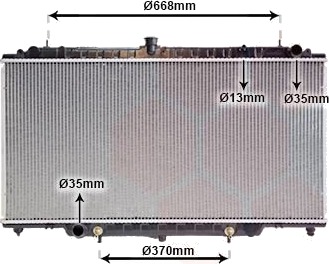 VAN WEZEL 13002264 Radiator motorkjøling