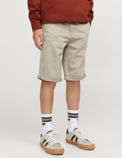 Jack & Jones Junior Shorts jjiBowie jjShorts Solid Grå Jack & Jones Junior Shorts jjiBowie jjShorts Solid Grå