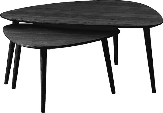 HåumSatsbord Winston 2stk.SvartSofabord