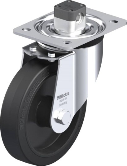 Blickle 850587 L-Poev 161Xr-Cs11 Styrehjul Med Brems - Hjuldiameter 160 Mm - Bæreevne (Maks.) 320 Kg - 1 Stk