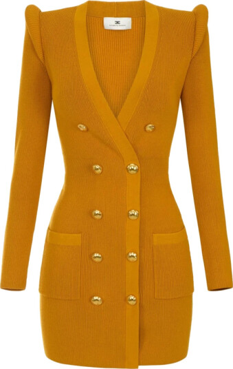 Elisabetta Franchi Dame Kjoler Gul S,