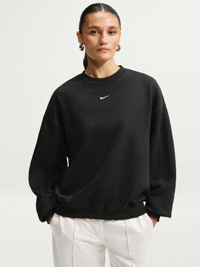 Nike Studio Fleece Crew Neck Sweatshirt Sort M