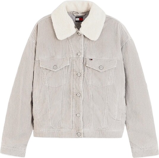 Tommy Jeans Tjw Cord Trucker Jacket Beige L