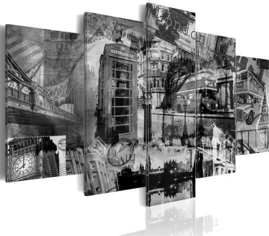 Bilde Kjernen London 5 Stk 100x50 Artgeist sp. z o. o.
