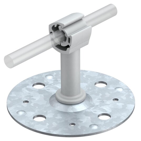 Obo Bettermann 5218314 Ledningsholder for horisontaltak Grepklemme 100 mm Jording & lynavledere