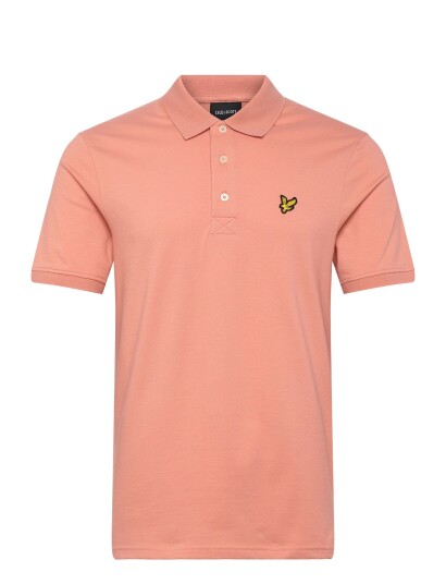 Lyle & Scott Plain Polo Shirt Coral S
