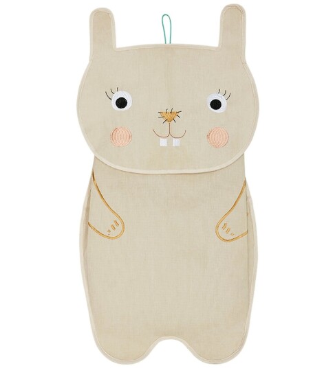 OYOY MINI Darling Rabbit Veggoppbevaring Beige One Size OYOY MINI Darling Rabbit Veggoppbevaring Beige One Size
