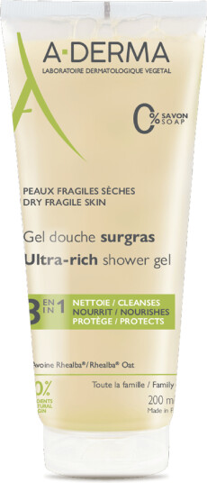 A-Derma Ultra Rich dusjgel 200 ml
