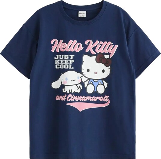 Lindex Hello Kitty T Shirt Navy 128