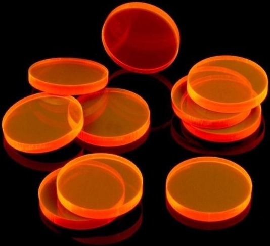 Akrylmarkører Oransje Fluo Rund 22X3 Mm 10 Stk.