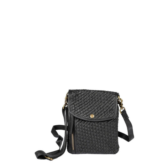 Re:Designed by Dixie Lynsey Urban liten skulderveske i skinn Svart