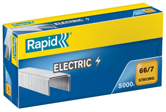Rapid Strong Stifter 66/7 7 Mm Galvanisert Stål Pakke Av 5000 For Classic 90Ec