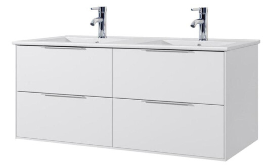 A-collection Monere Servantskap Hvit Matt / 120cm Dobbel A-collection Monere Servantskap Hvit Matt / 120cm Dobbel