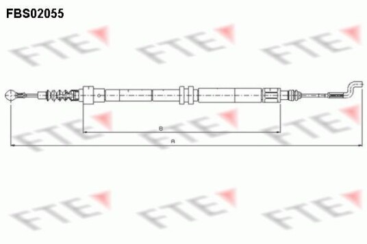 Tautrekk, håndbremse FTE 9250058 Tautrekk, håndbremse FTE 9250058