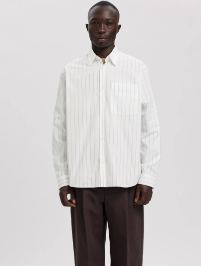 Annarr Anraslund Classic Stripe Ls Shirt White XXL