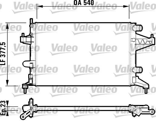 Radiator VALEO 732825