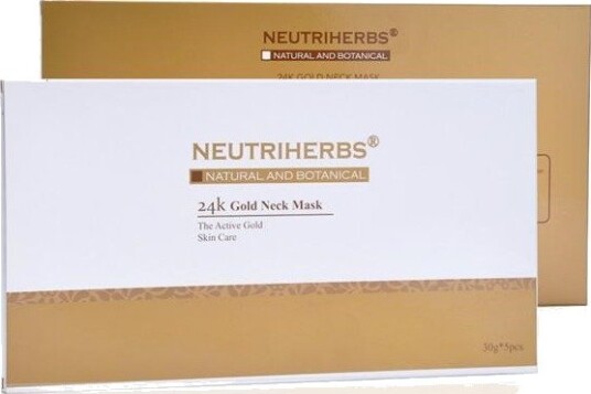 Neutriherbs 24K Gold Collagen Neck Mask 5 Pack